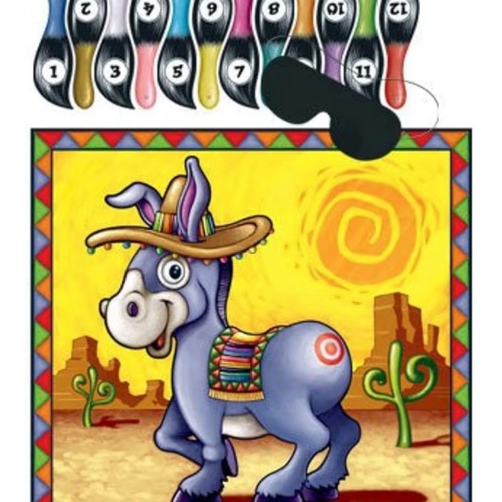 Pin the Tail on the donkey game for all ages